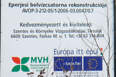 Eperjesi belvízcsatorna rekonstrukció